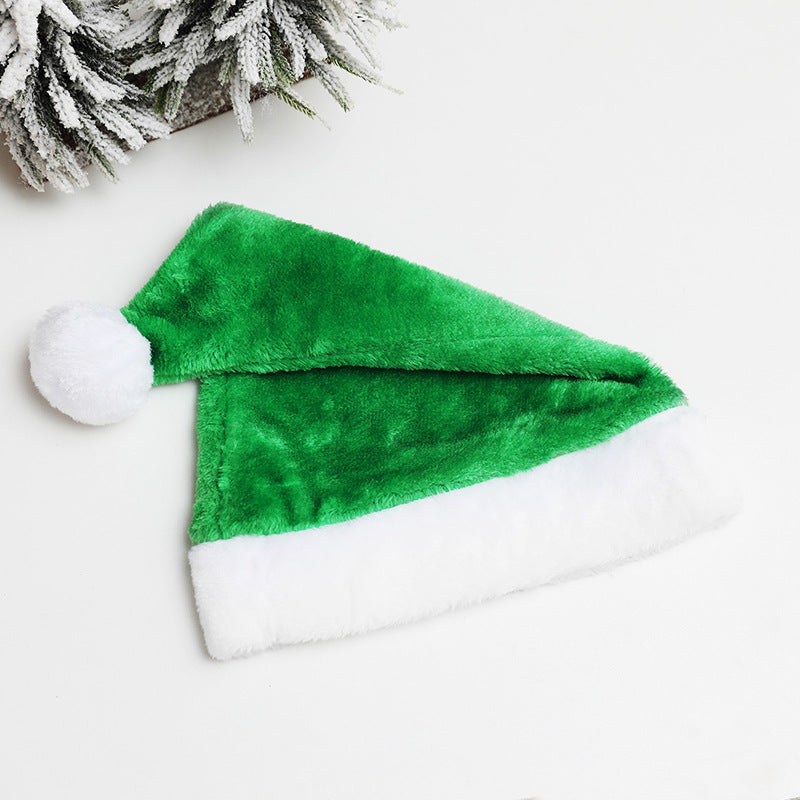 Short plush Santa hats