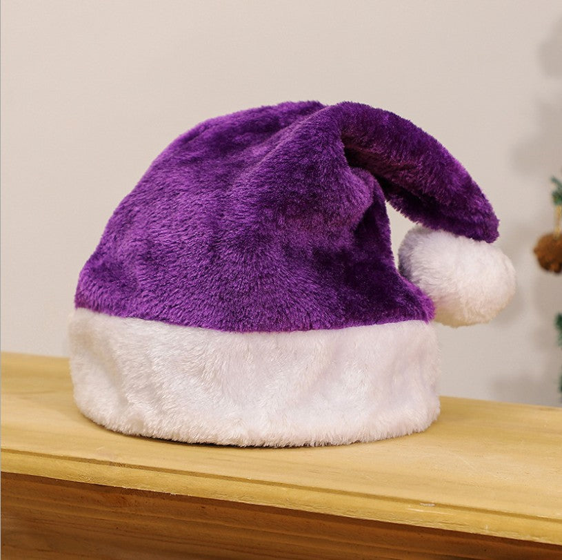 Short plush Santa hats