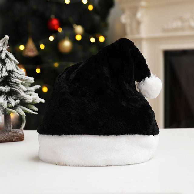 Short plush Santa hats