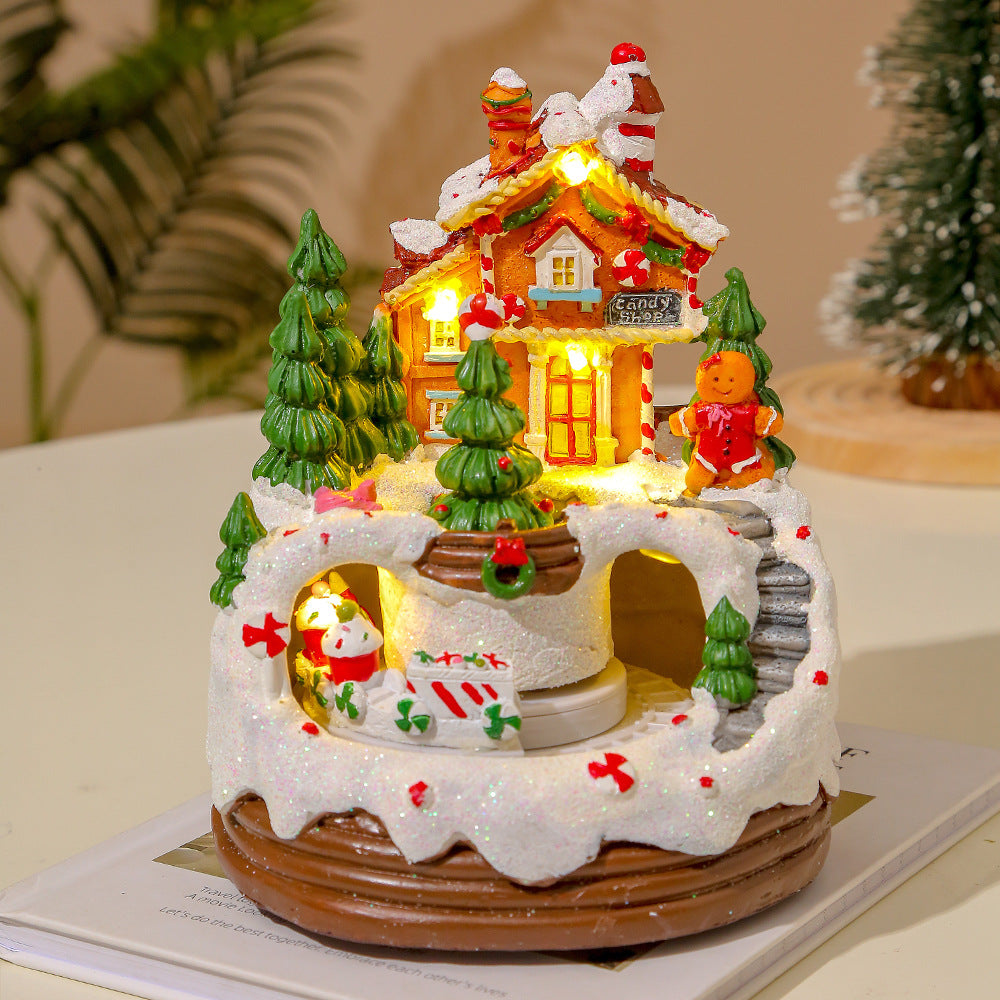 christmas creative ornaments glow music cookies house igloo