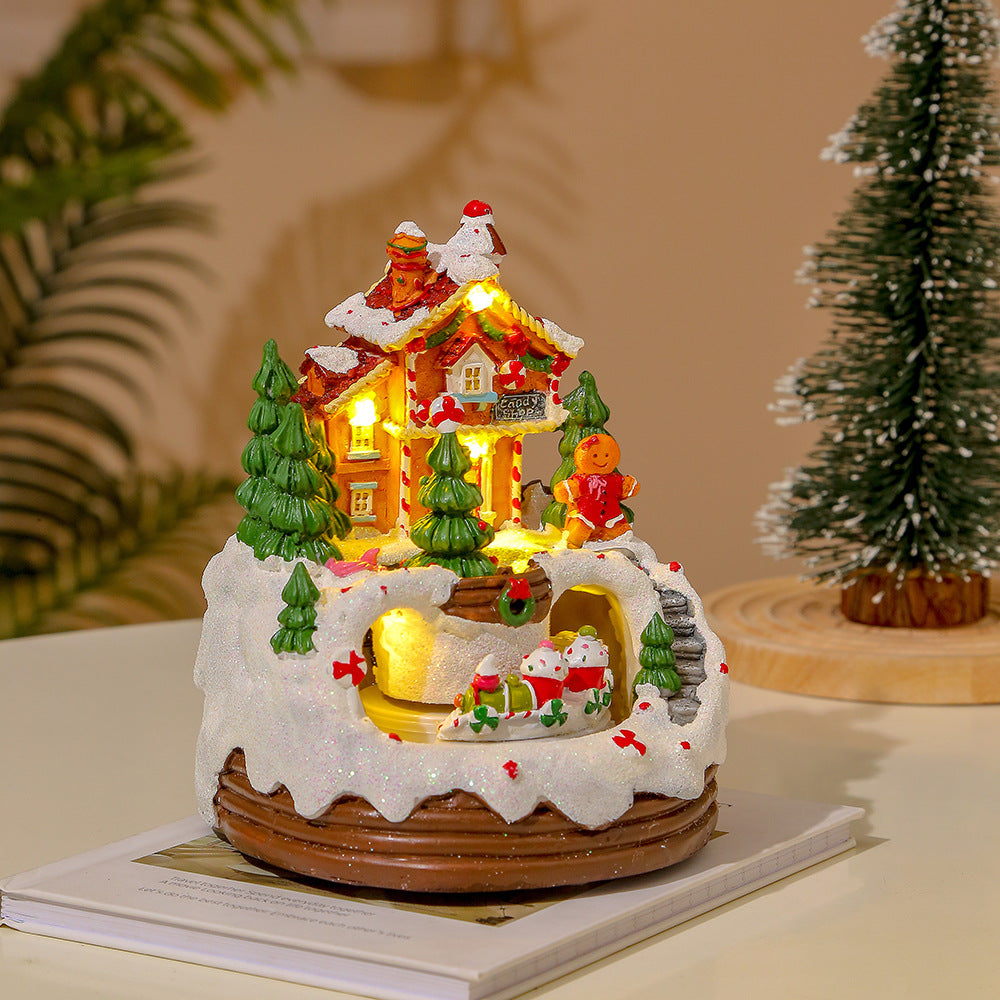 christmas creative ornaments glow music cookies house igloo