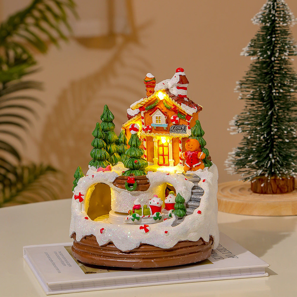 christmas creative ornaments glow music cookies house igloo