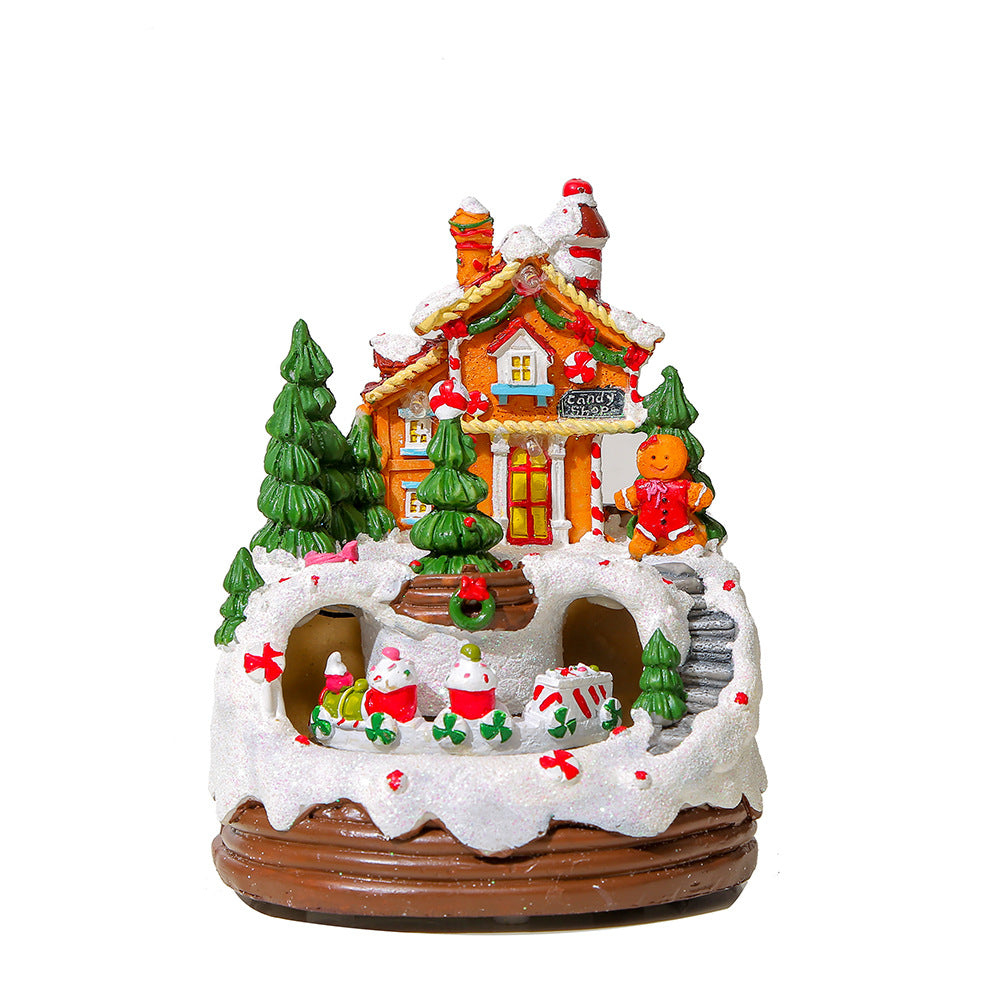 christmas creative ornaments glow music cookies house igloo